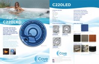 SDD Cove Spas Display Program 17x11 Floor Stand Graphic C220LED
