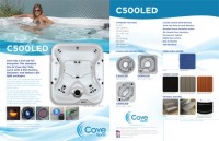 SDD Cove Spas Display Program 17x11 Floor Stand Graphic C500LED