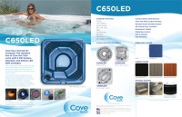 SDD Cove Spas Display Program 17x11 Floor Stand Graphic C650LED