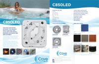 SDD Cove Spas Display Program 17x11 Floor Stand Graphic C850LED